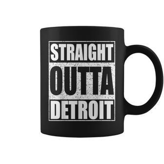 Straight Outta Detroit Michigan Gift Coffee Mug | Mazezy