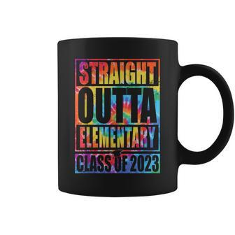 Straight Outta Elementary Graduation Class Of 2023 Tie Dye Coffee Mug | Mazezy CA