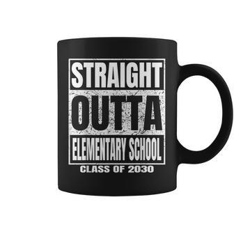 Straight Outta Elementary School Class 2030 Funny Graduation Coffee Mug | Mazezy