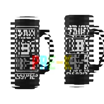 Straight Outta Pre-K Graduation Class Of 2023 School Coffee Mug | Mazezy