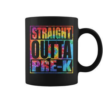 Straight Outta Prek Class Of 2023 Graduation Tie Dye Gift Coffee Mug - Seseable