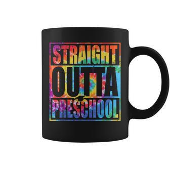 Straight Outta Preschool Class Of 2023 Graduation Tie Dye Coffee Mug | Mazezy