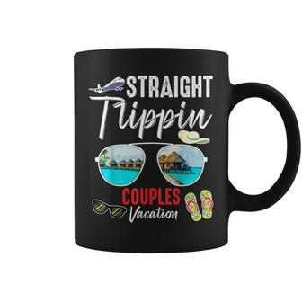 Straight Trippin Couples Trip 2023 Beach Summer Vacation Coffee Mug - Monsterry CA
