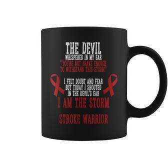 Stroke Awareness I Am The Storm Stroke Warrior Quotes Coffee Mug | Mazezy
