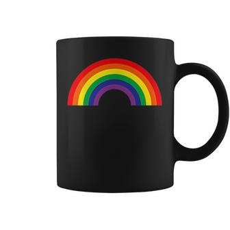 Subtle Gay Pride Small Rainbow Flag Cute Lgbtq Pocket Coffee Mug | Mazezy