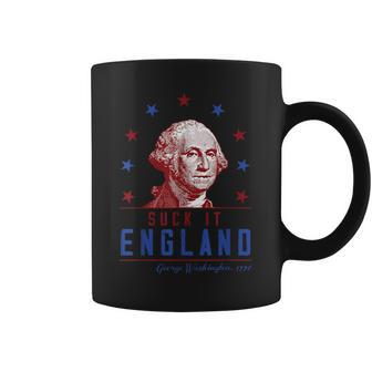 Suck It England 4Th Of July George Washington 1776 Funny IT Funny Gifts Coffee Mug | Mazezy
