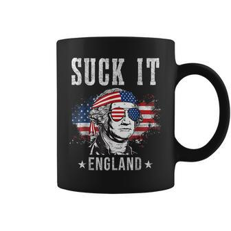 Suck It England Funny 4Th Of July George Washington Funny IT Funny Gifts Coffee Mug | Mazezy