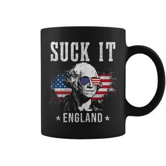 Suck It England Funny 4Th Of July George Washington Funny IT Funny Gifts Coffee Mug | Mazezy