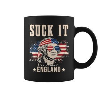 Suck It England Funny 4Th Of July George Washington IT Funny Gifts Coffee Mug | Mazezy