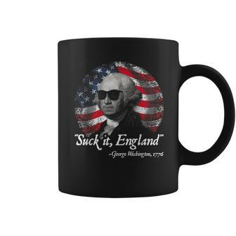 Suck It England George Washington 1776 IT Funny Gifts Coffee Mug | Mazezy