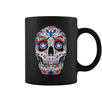 Sugar Skull 4Th Of July T Boys Fourth Usa Coffee Mug | Mazezy