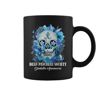 Sugar Skull Dead Pancreas Society Diabetes Awareness Coffee Mug - Thegiftio UK