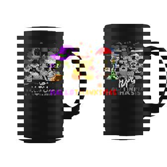 Sugar Skull Happy Hallothanksmas Halloween Thanksgiving Xmas Coffee Mug | Seseable CA