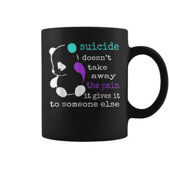 Suicide Pain Semicolon Gift Suicide Prevention Awareness Coffee Mug | Mazezy