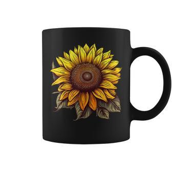 Summer Sunflower Graphic Cute Flower Standard Coffee Mug | Mazezy