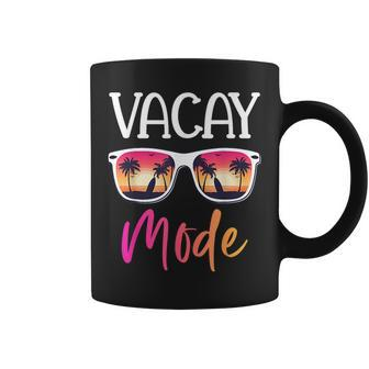Summer Vacay Mode Pineapple Sunglasses Vacation Family Beach Coffee Mug - Seseable