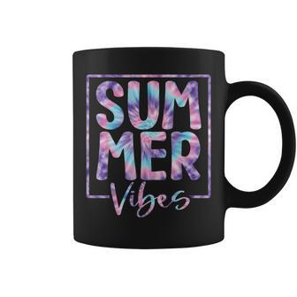Summer Vibes Sunglasses With Palm Tree Funny Beach Life Summer Funny Gifts Coffee Mug | Mazezy