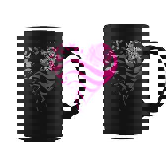 Sunflower Pink Ribbon Faith Breast Cancer Awareness Coffee Mug - Seseable