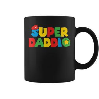 Super Gamer Dad Unleashed Celebrating Fatherly Powers Coffee Mug | Mazezy
