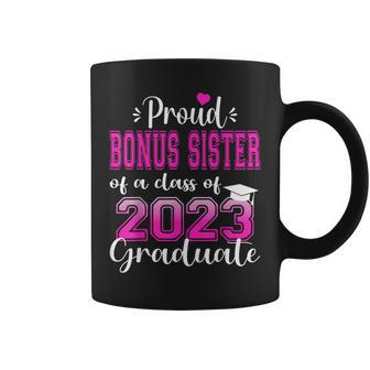 Super Proud Bonus Sister Of 2023 Graduate Awesome Family Coffee Mug | Mazezy