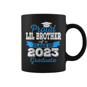 Super Proud Lil Brother Of 2023 Graduate Family College Coffee Mug | Mazezy AU