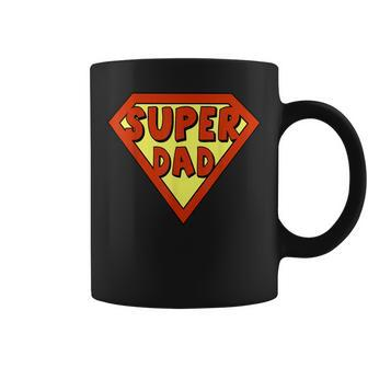 Superdad Superhero Funny Awesome Fathers Gift Gift For Mens Coffee Mug | Mazezy