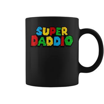 Superdaddio Funny Dad Daddy Father Nerdy Video Gaming Lover Coffee Mug | Mazezy