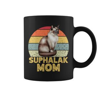 Suphalak Cat Mom Retro Vintage Cats Lover & Owner Coffee Mug | Mazezy