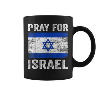 Support Israel Pray For Israel Israeli Flag Vintage Coffee Mug - Monsterry CA