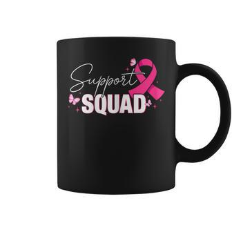 Support Squad Breast Cancer Support Breast Cancer Awareness Coffee Mug - Seseable