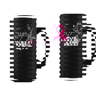 Support Squad Breast Cancer Support Breast Cancer Awareness Coffee Mug - Seseable