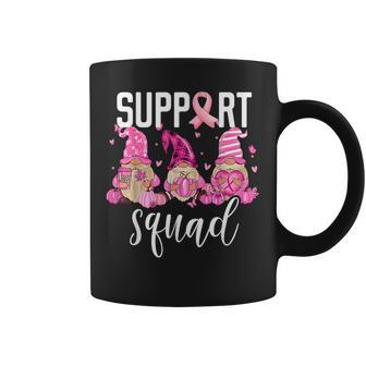 Support Squad Breast Cancer Awareness Gnomes Family Coffee Mug | Mazezy