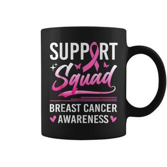 Support Squad Breast Cancer Awareness Month Matching Family Coffee Mug - Seseable