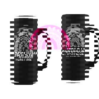Support Squad Pink Ribbon Warrior Breast Cancer Awareness Breast Cancer Awareness Funny Gifts Coffee Mug | Mazezy