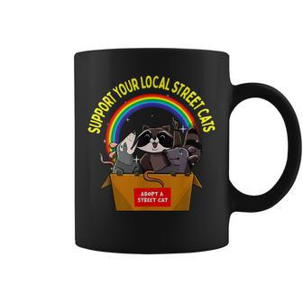 Support Team Trash Opossum Raccoon Rat Coffee Mug - Seseable