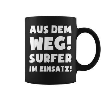 Surfer In Use Windsurfing Wave Riding Surfing Coffee Mug | Mazezy