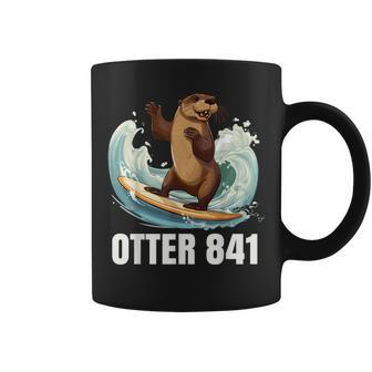 Surfing Otter 841 California Sea Otter 841 California Gifts And Merchandise Funny Gifts Coffee Mug | Mazezy
