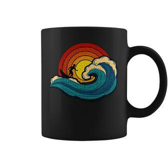 Surfing The Wave Funny Surfing Inspired Design Coffee Mug | Mazezy