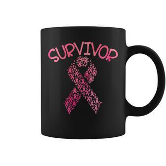 Survivor Pink Ribbon Won Breast Cancer Awareness Coffee Mug - Seseable