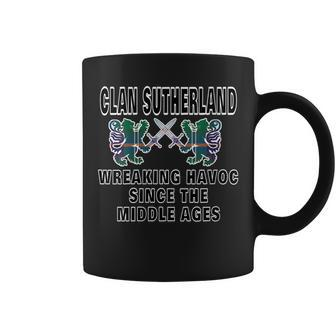 Sutherland Scottish Tartan Scotland Family Clan Name Gift For Womens Coffee Mug | Mazezy