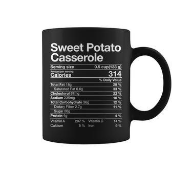 Sweet Potato Casserole Nutrition Facts Thanksgiving Coffee Mug | Mazezy