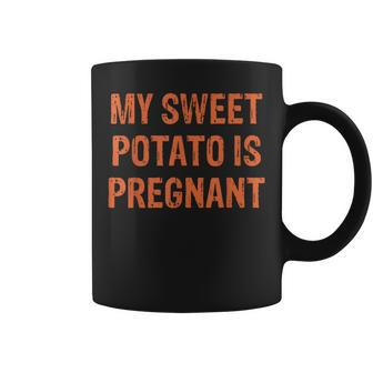 My Sweet Potato Is Pregnant Couples Pregnancy Announcement Coffee Mug - Seseable