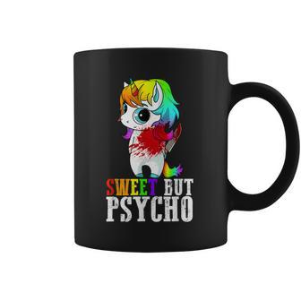 Sweet But Psycho Cute Humor Wife Mom Horror Goth Punk Coffee Mug | Mazezy AU