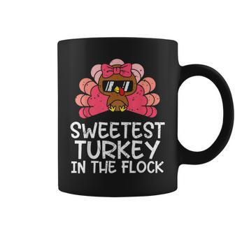 Sweetest Turkey In The Flock Girls Thanksgiving Women Coffee Mug - Monsterry