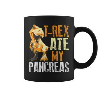T-Rex Ate My Pancreas Diabetes Dinosaur Lovers Coffee Mug | Mazezy