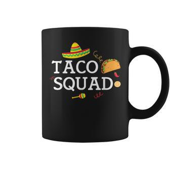 Taco Tuesday Apparel Taco Squad Coffee Mug | Mazezy