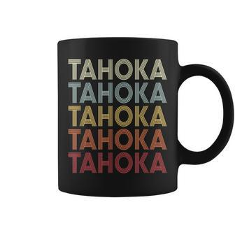 Tahoka Texas Tahoka Tx Retro Vintage Text Coffee Mug | Mazezy