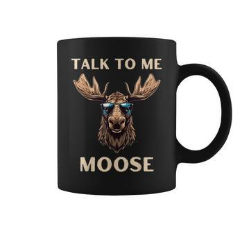 Talk To Me Moose Funny Aviator Sunglasses Pilot Coffee Mug - Seseable