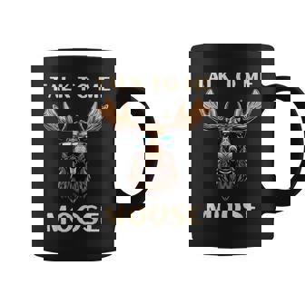 Talk To Me Moose Funny Aviator Sunglasses Pilot Coffee Mug - Seseable
