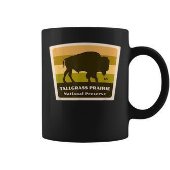 Tallgrass Prairie National Preserve Kansas Bison Herd Coffee Mug | Mazezy